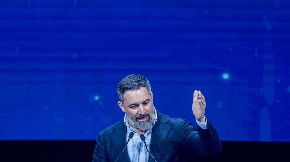 El presidente de Vox, Santiago Abascal