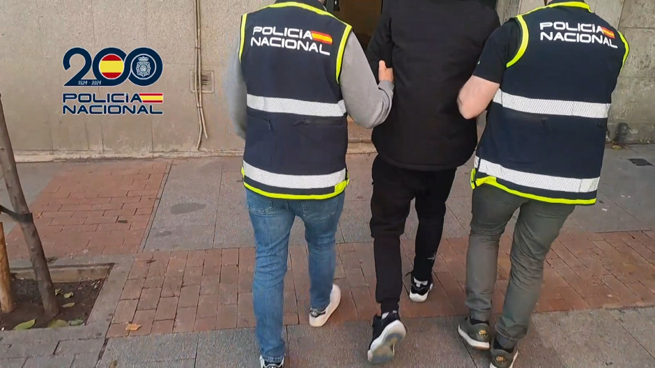 Imagen de uno de los arrestados por la Policía Nacional