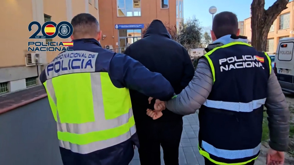 Imagen de uno de los detenidos por la Policía Nacional
