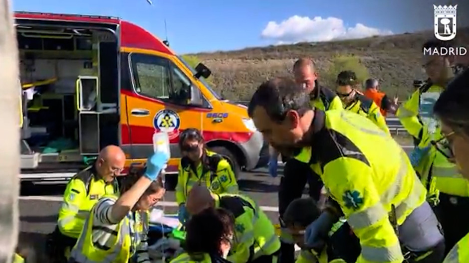 Accidente en la M-45