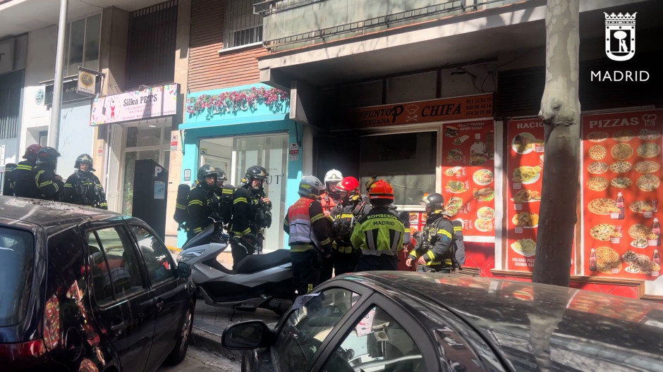 Restaurante incendiado en Chamartín