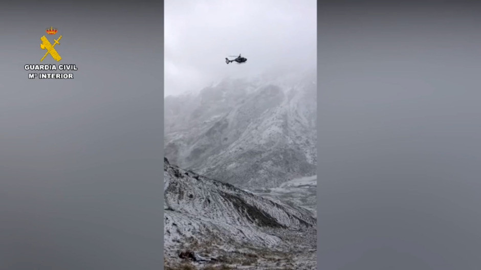 La Guardia Civil rescata el cuerpo del montañero