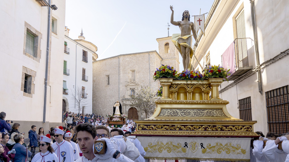Procesión del Encuentro desde la iglesia de San Andrés (Cuenca), en directo