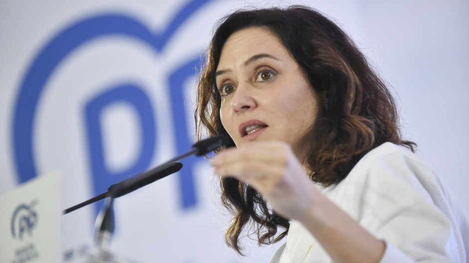 La presidenta de la Comunidad de Madrid, Isabel Díaz Ayuso