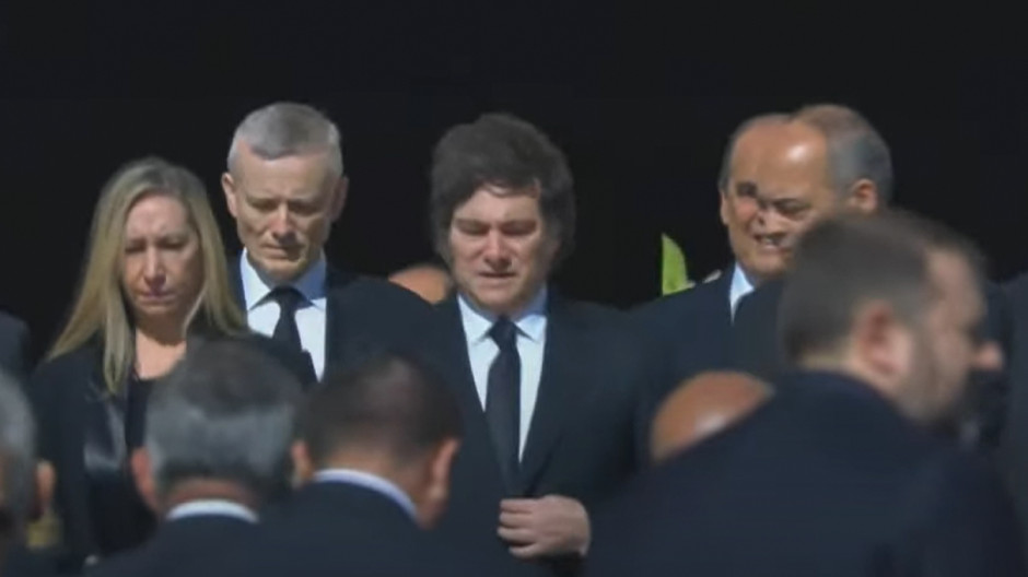 El presidente de Argentina, Javier Milei, en el Vaticano