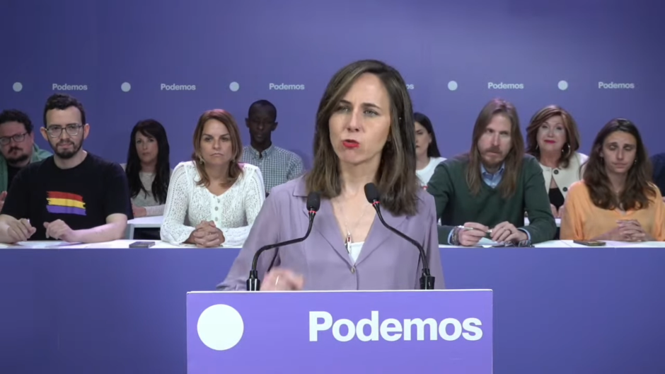 Ione Belarra califica el rearme propuesto por el PSOE como «un robo a mano armada a la gente común»