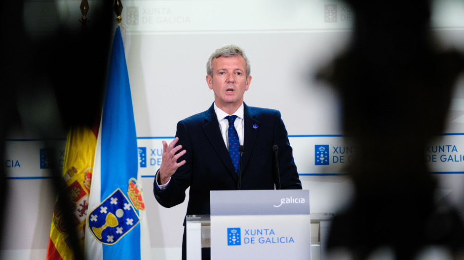 El presidente de la Xunta, Alfonso Rueda, este lunes