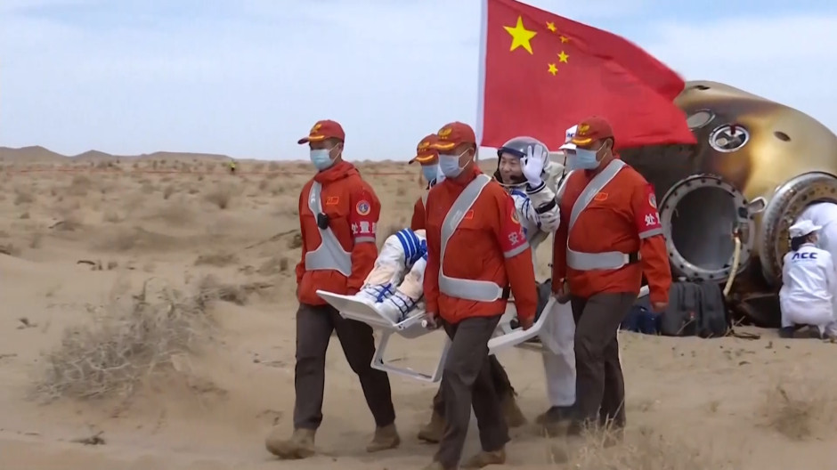 La cápsula de retorno de la nave Shenzhou-20