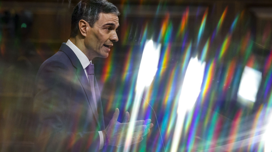 Pedro Sánchez, este miércoles en el Congreso