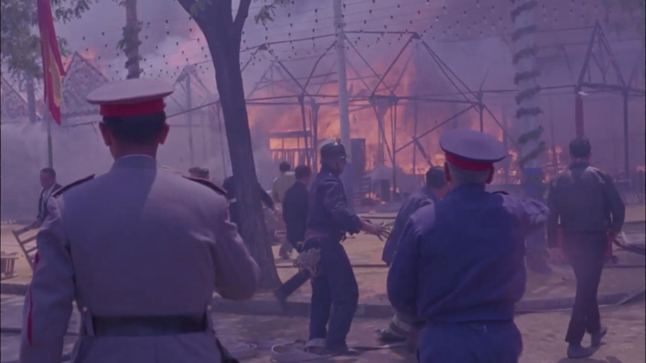 El día que ardió la Feria de Sevilla: recuperan las únicas imágenes del incendio de 1964