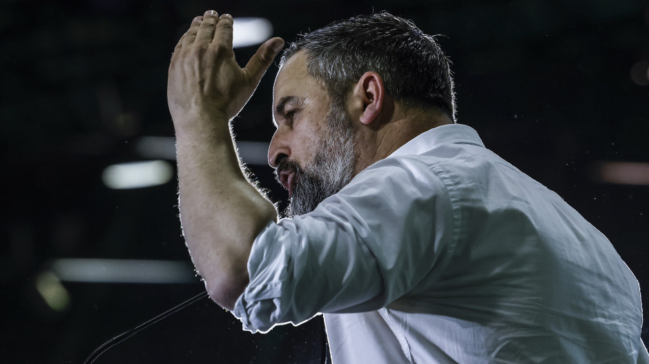 El líder de Vox, Santiago Abascal