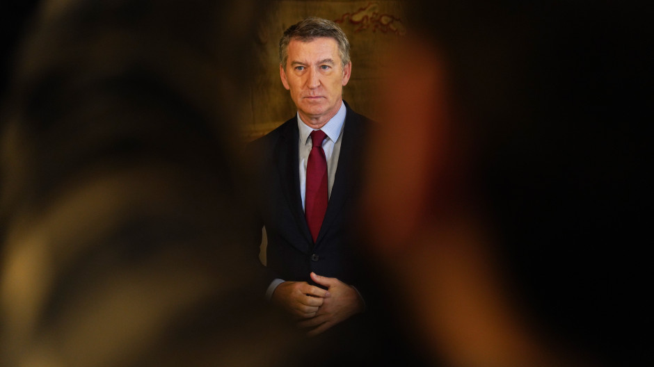 El líder del Partido Popular, Alberto Núñez Feijóo