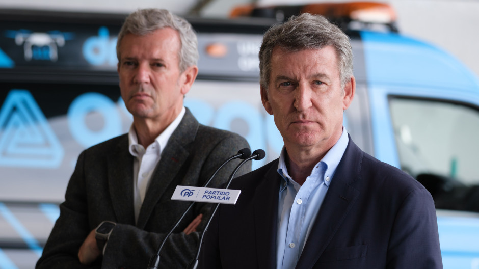 Feijóo y Rueda intervienen en la tradicional Romería de O Pino