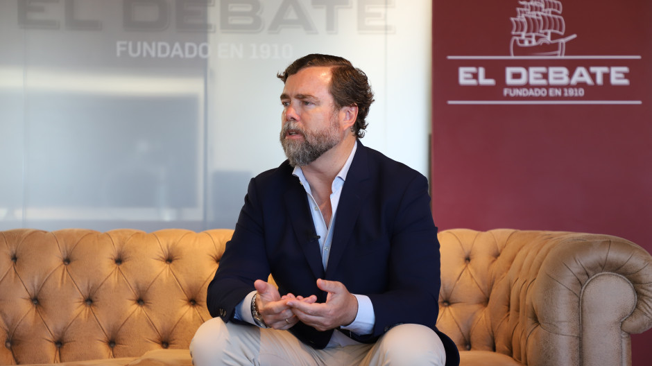 Iván Espinosa de los Monteros, en la redacción de El Debate
