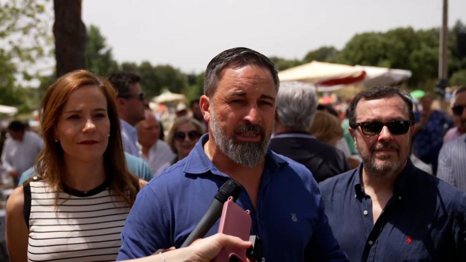El líder de Vox, Santiago Abascal