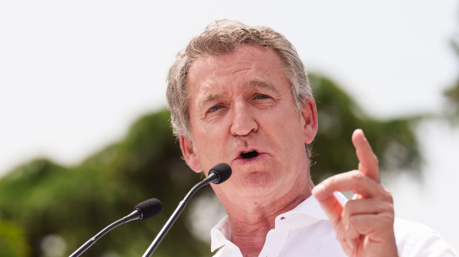 El presidente del Partido Popular, Alberto Núñez Feijóo