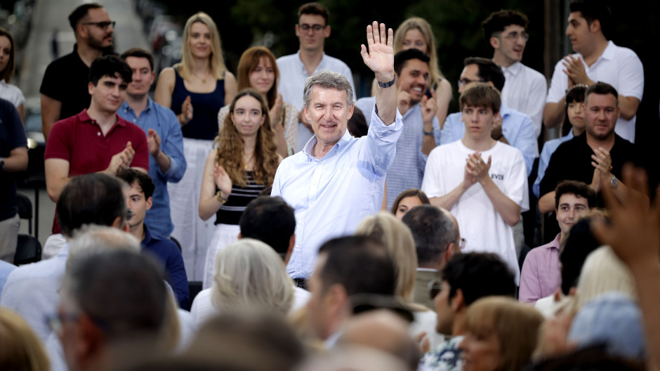 El líder del Partido Popular, Alberto Núñez Feijóo