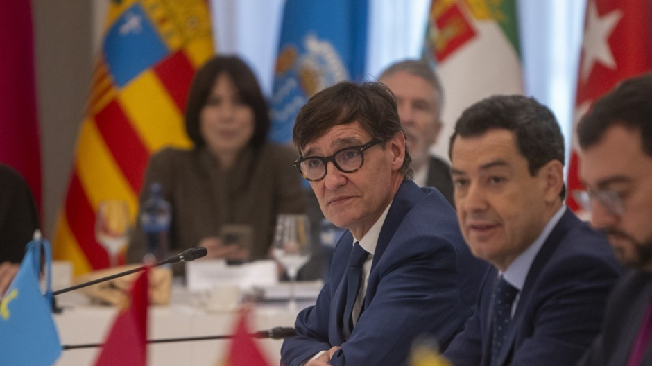 El presidente de la Generalitat, Salvador Illa, durante la Conferencia de Presidentes