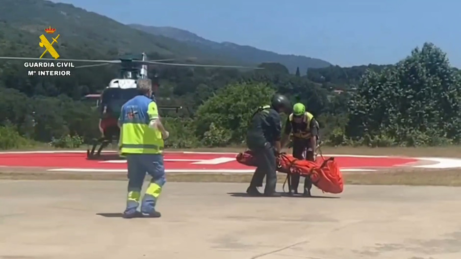 Rescate de la Guardia Civil en la provincia de Cáceres