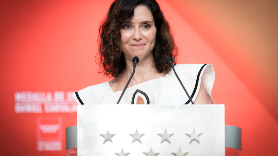 La presidenta de la Comunidad de Madrid, Isabel Díaz Ayuso