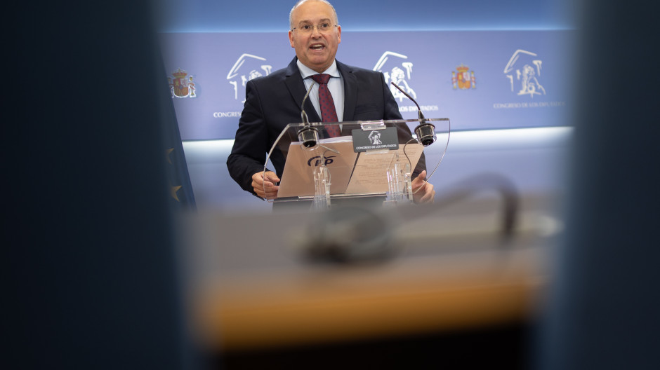El portavoz del PP, Miguel Tellado