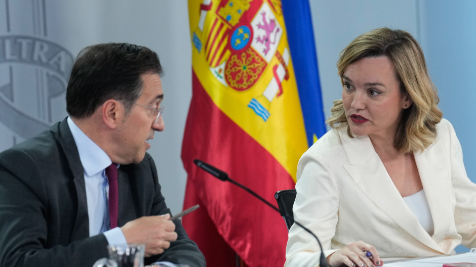 Los ministros Pilar Alegría y José Manuel Albares