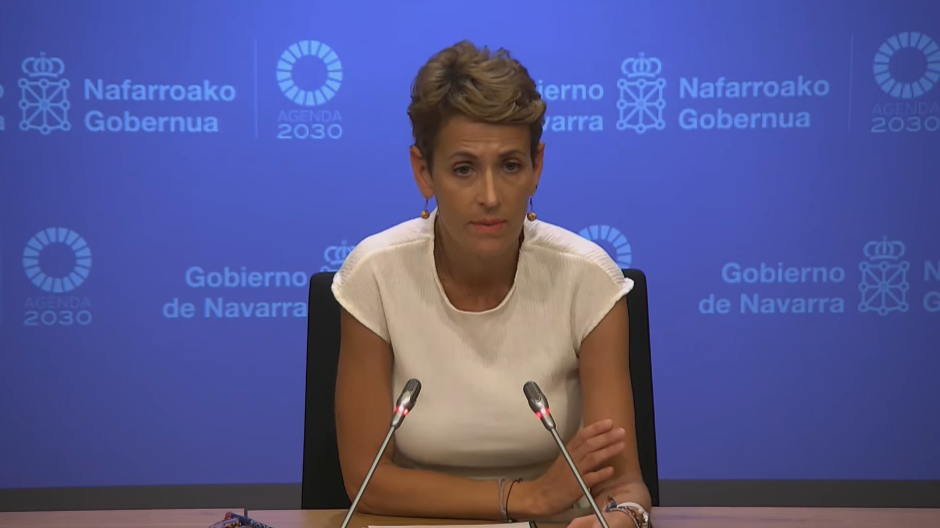María Chivite, presidenta del Gobierno de Navarra