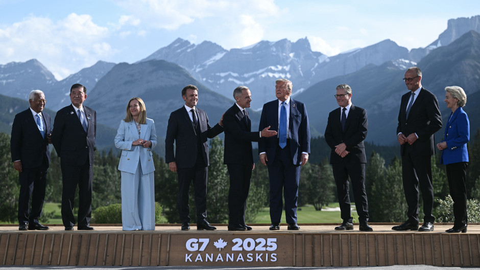 Líderes de de los países del G7 en la cumbre de Kananaskis en Canadá
