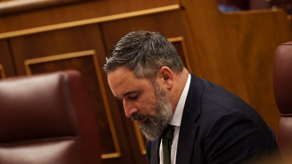 El líder de Vox, Santiago Abascal