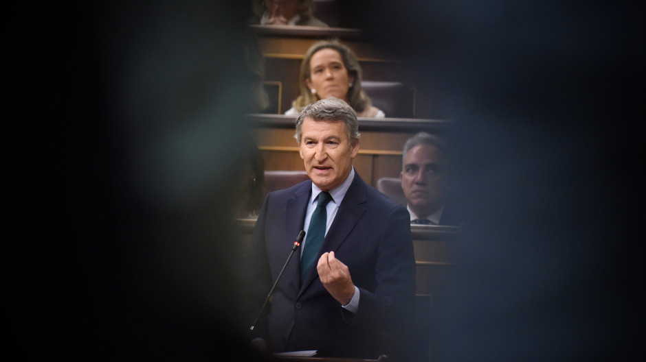 El líder del Partido Popular, Alberto Núñez Feijóo