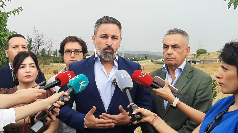 El presidente de Vox, Santiago Abascal