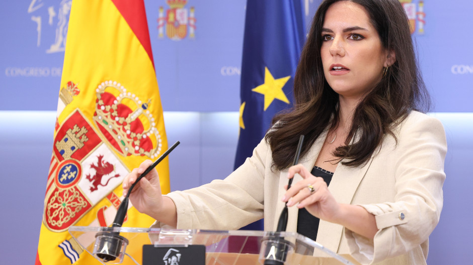 La portavoz de Vox en el Congreso, Pepa Millán