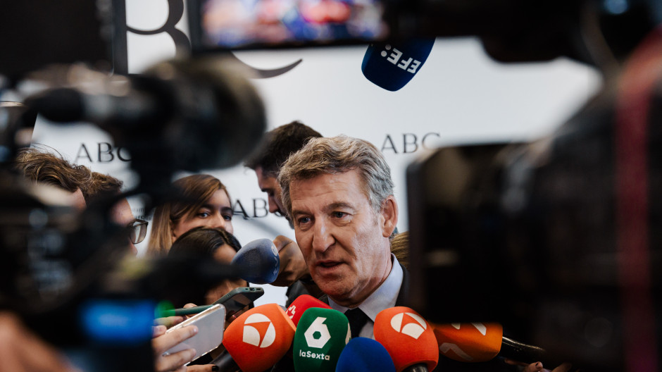 El presidente del PP, Alberto Núñez Feijóo