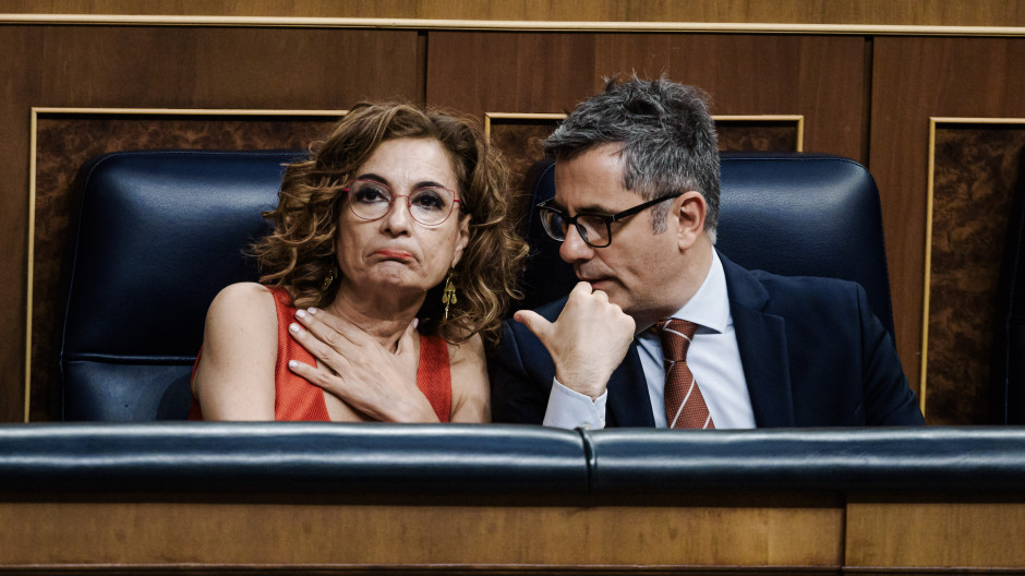 María Jesús Montero y Félix Bolaños en el Congreso de los Diputados