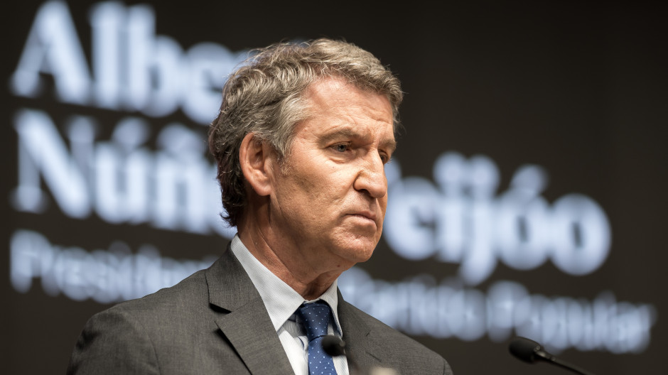 El presidente del PP, Alberto Núñez Feijóo