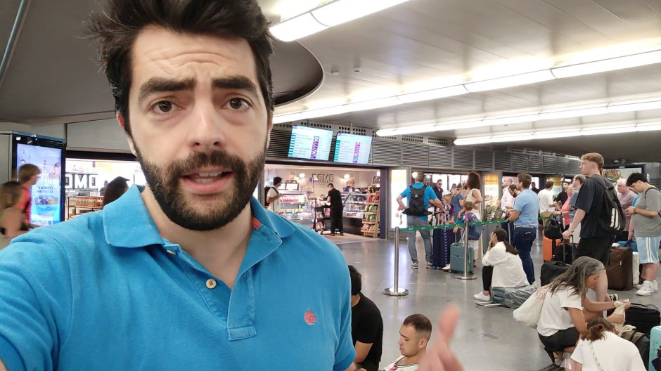Caos en la estación de Atocha en Madrid