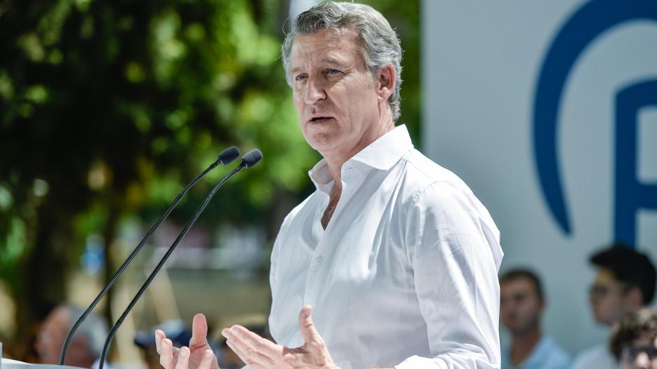 El líder del Partido Popular, Alberto Núñez Feijóo