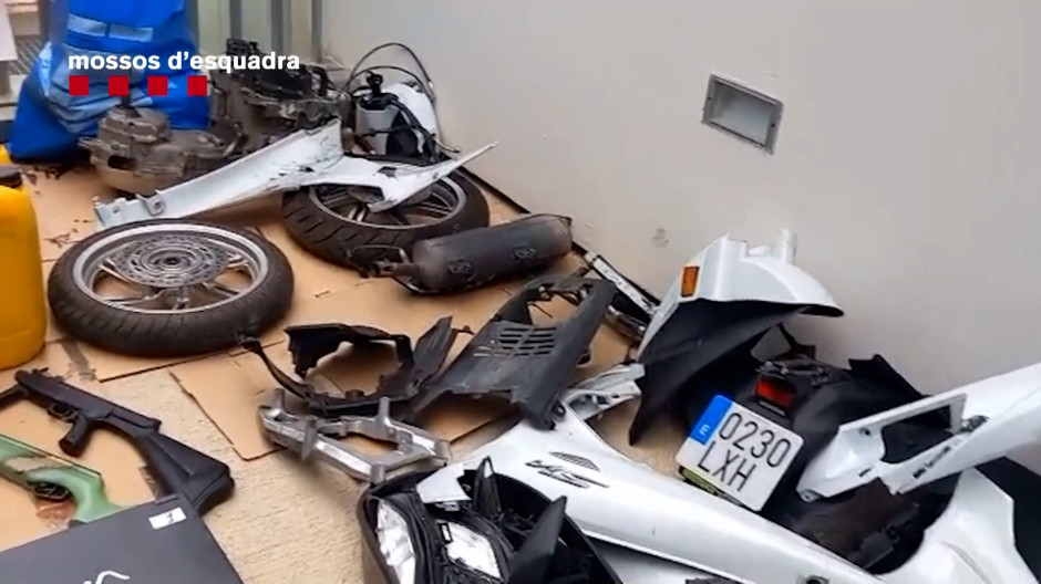 Desmantelado un grupo criminal que robaba motos en Barcelona para venderlas por piezas en el norte de África