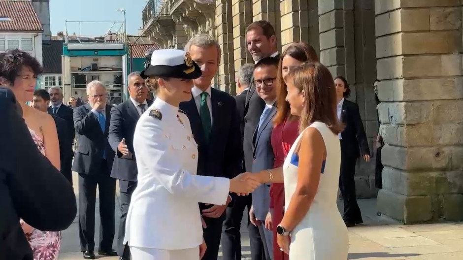 La princesa Leonor en la entrega de la Medalla de Oro de Galicia