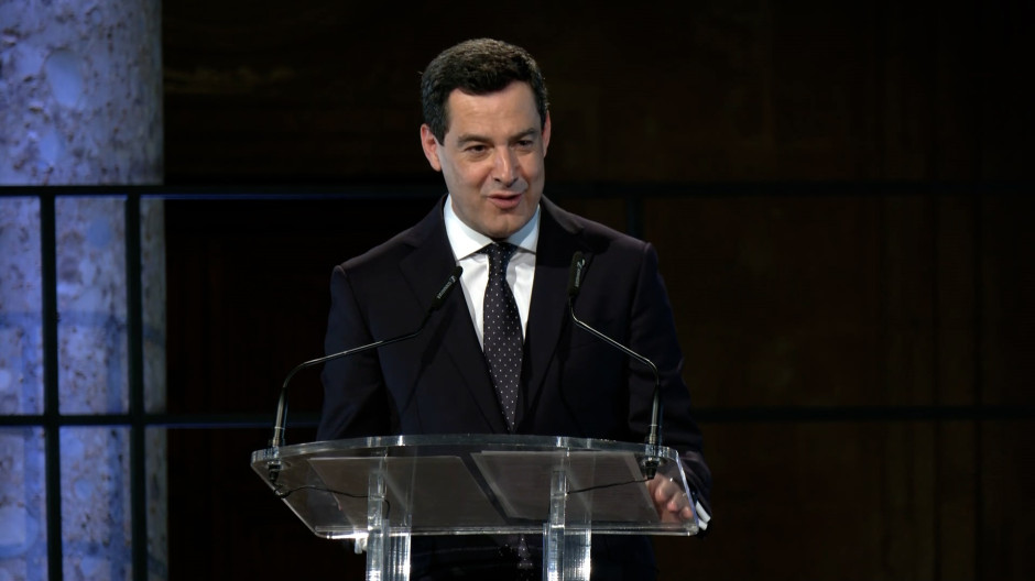 El presidente de la Junta de Andalucía, Juanma Moreno