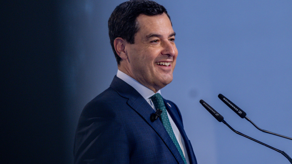 El presidente de la Junta de Andalucía, Juanma Moreno