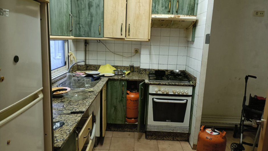 Imagen de la cocina de la casa okupada por una marroquí