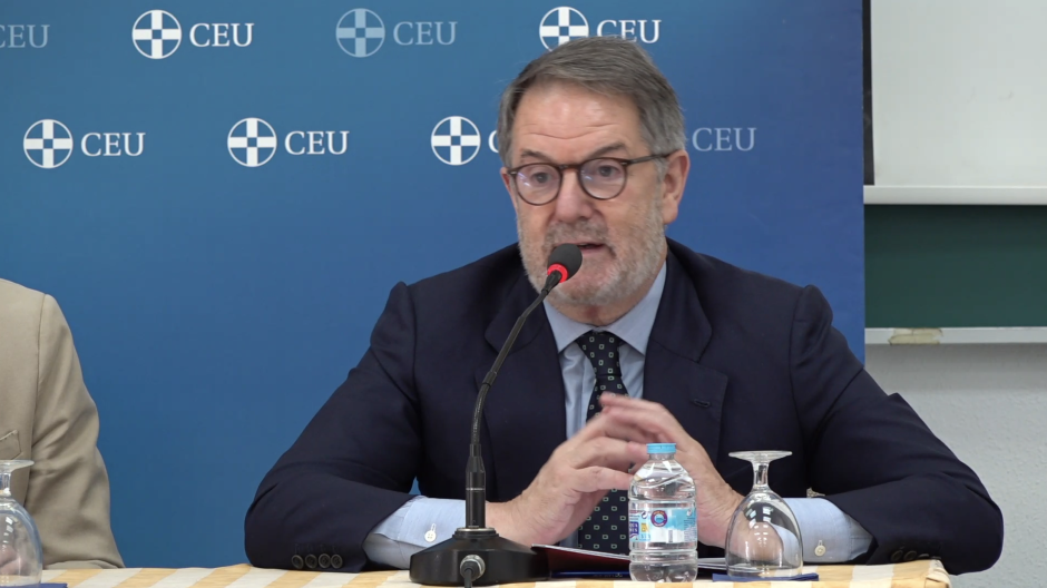 El director de El Debate, Bieito Rubido, este miércoles en El Escorial
