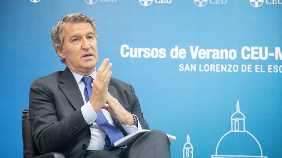 El líder del Partido Popular, Alberto Núñez Feijóo