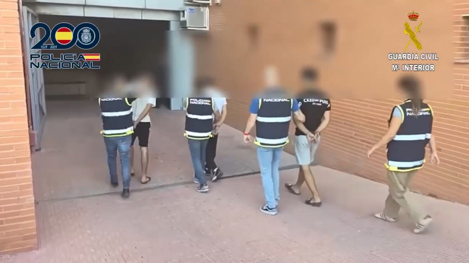 Imagen de la detención de los miembros de la banda de butroneros