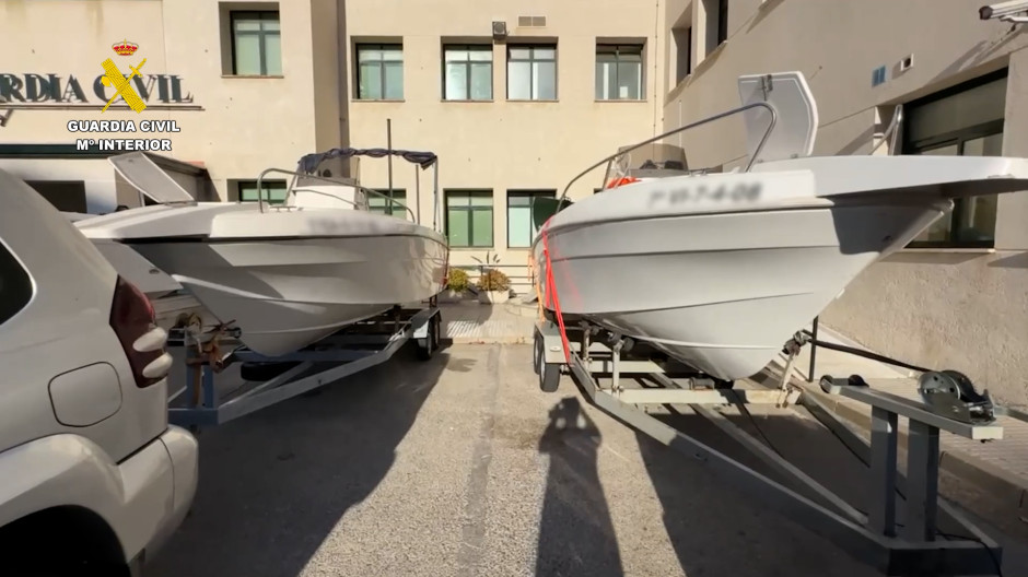 Las dos embarcaciones incautadas cuando pretendían introducir 1.500 kilos de coca por Cádiz y Rota