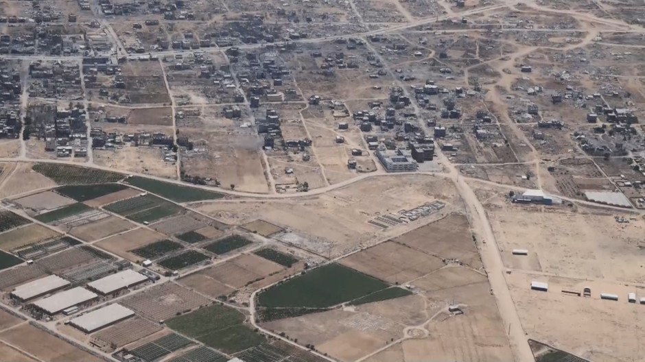 Alemania lanza ayuda humanitaria sobre una Gaza devastada por las bombas israelíes