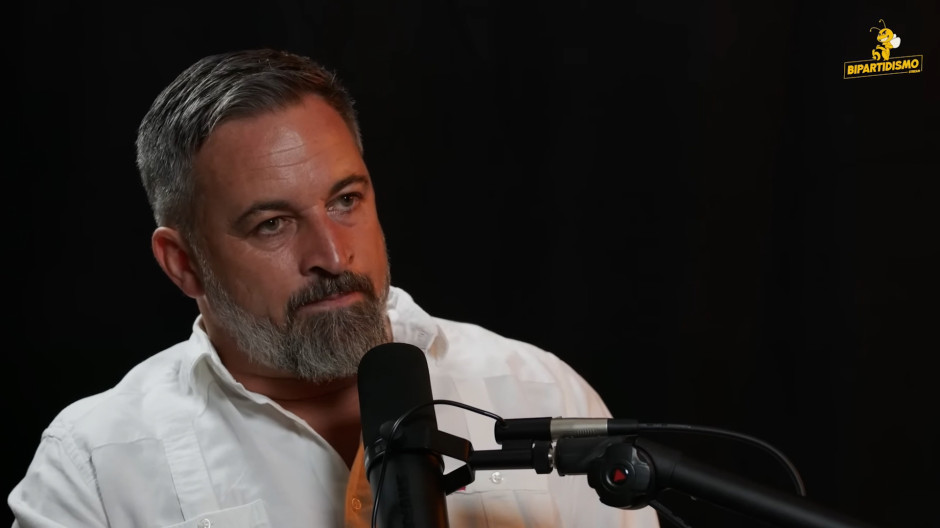 Santiago Abascal en una entrevista en Bipartidismo Stream