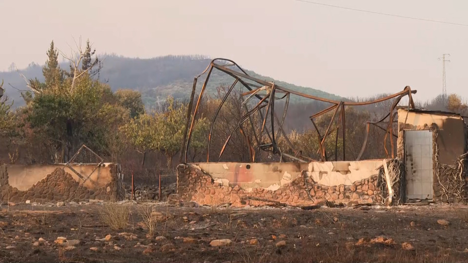 Mejora la situación del incendio de Las Médulas