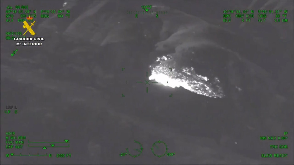 Imágenes aéreas de la zona afectada